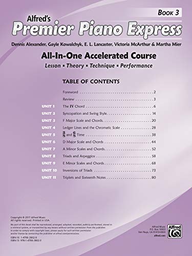 Premier Piano Express, Bk 3: AllInOne Accelerated Course, Book, CDROM & Online Audio & Software (Premier Piano Course, Bk 3),Used