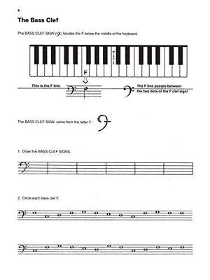 Basic Bass Clef: A Bass Clef Note Speller And Sightreading Book,New