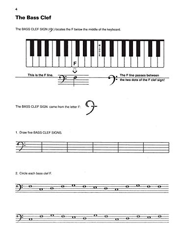 Basic Bass Clef: A Bass Clef Note Speller And Sightreading Book,New
