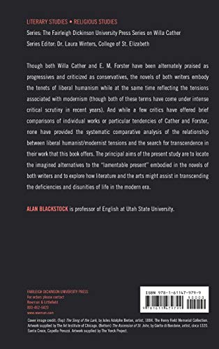 Willa Cather and E. M. Forster: Transatlantic Transcendence (The Fairleigh Dickinson University Press Series on Willa Cather),Used