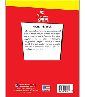 Carson Dellosa  Grammar Reproducible Activities Workbook  7th8th Grade, 128pgs,Used