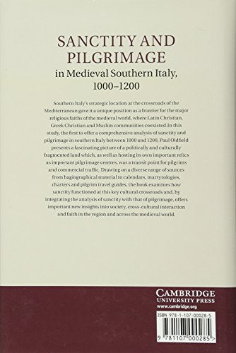 Sanctity and Pilgrimage in Medieval Southern Italy, 10001200,Used