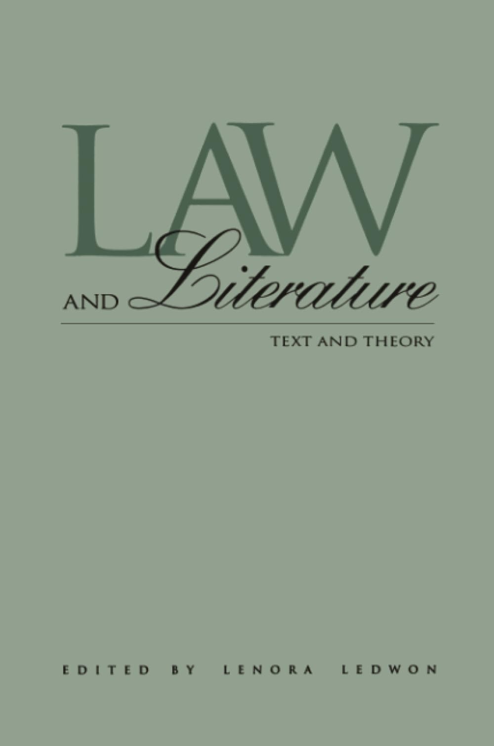 Law And Literature