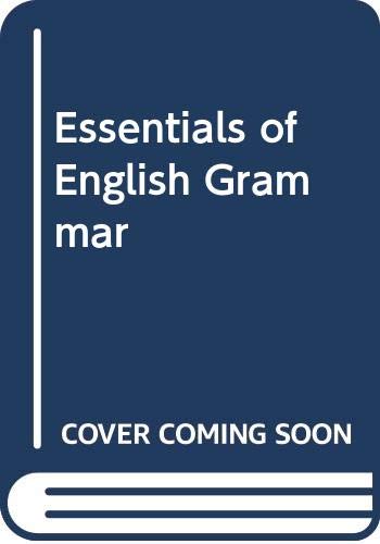 Essentials of English Grammar