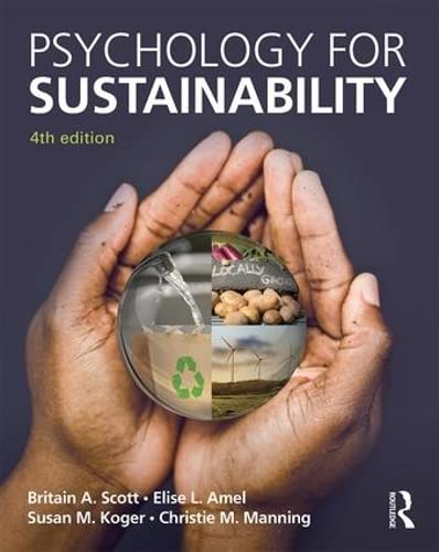 Psychology for Sustainability: 4th Edition,Used