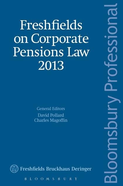 Freshfields on Corporate Pensions Law 2013,Used