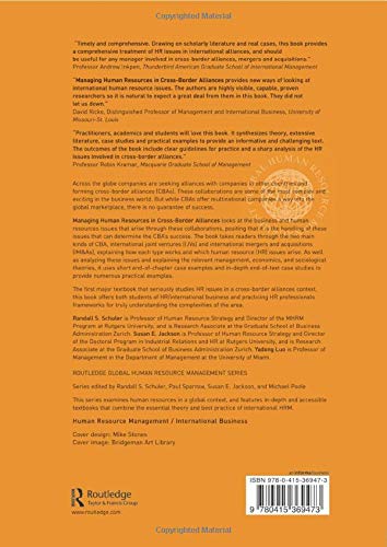 Managing Human Resources in CrossBorder Alliances (Global HRM),Used