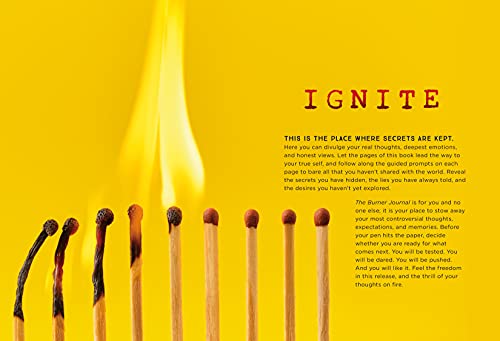The Burner Journal: A NoHoldsBarred Journal for Your Deepest, Darkest Thoughts,Used