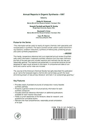 Annual Reports in Organic Synthesis 1997,Used