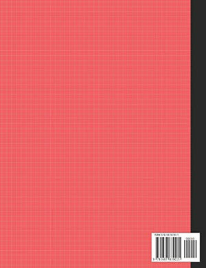 Graph Paper Notebook: Quad Rule 5x5 per Inch Composition Page Bound Comp Book, Grid Paper for Math, Science and Chemistry Studen,Used