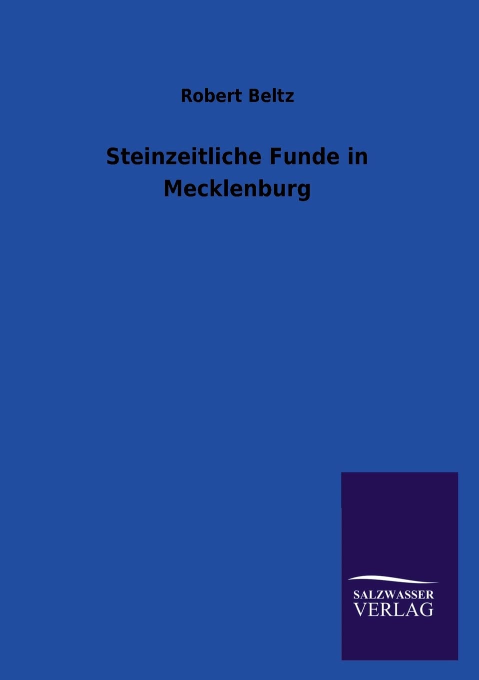 Steinzeitliche Funde in Mecklenburg (German Edition),Used