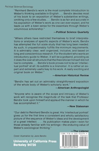 Max Weber: An Intellectual Portrait,Used