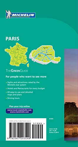 Michelin Green Guide Paris (Green Guide/Michelin),Used