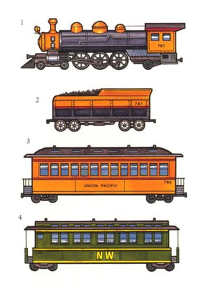 Train Stickers (Dover Little Activity Books: Travel),Used