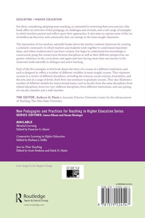 Team Teaching (New Pedagogies and Practices for Teaching in Higher Education),Used