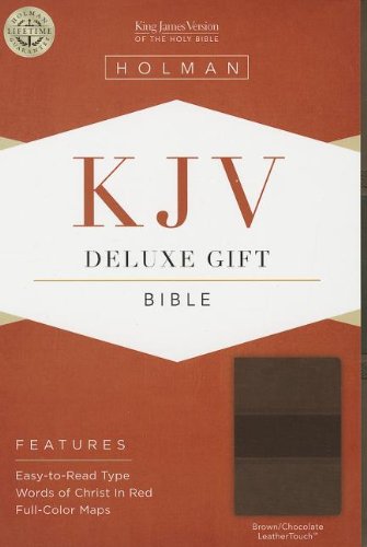 KJV Deluxe Gift Bible, Brown/Chocolate LeatherTouch,Used