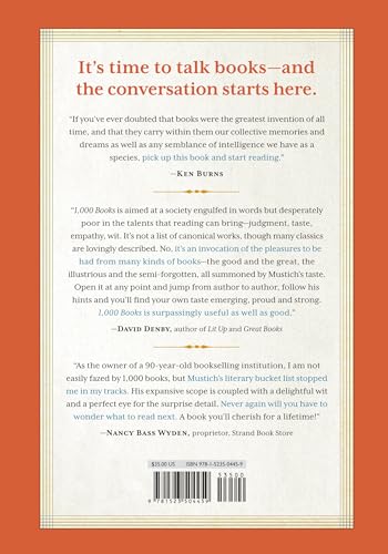 1,000 Books To Read Before You Die: A Lifechanging List