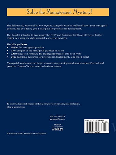 Compass Managerial Practices Profile, Action Guide,Used
