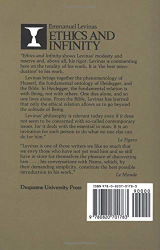Ethics And Infinity: Conversations With Philippe Nemo,New