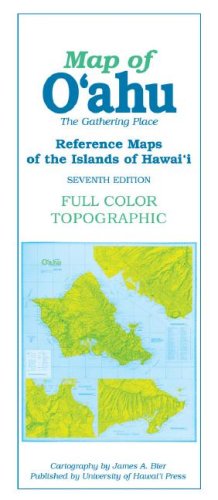 Map of Oahu: The Gathering Place (Reference Maps of the Islands of Hawaii),Used