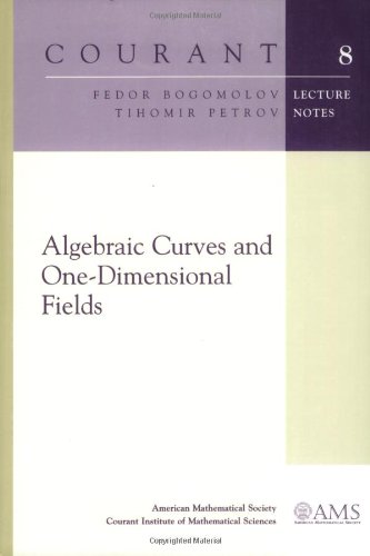 Algebraic Curves And Onedimensional Fields (Courant Lecture Notes),Used