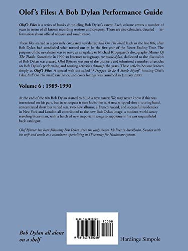 Olof's Files: A Bob Dylan Performance Guide 19891990,Used
