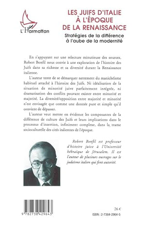 Les Juifs d'Italie  l'poque de la Renaissance,Used