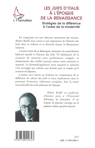 Les Juifs d'Italie  l'poque de la Renaissance,Used