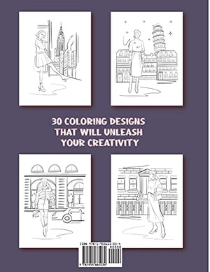 Street Style: A Beautiful Adult Coloring Book With Chic Fashion and Fresh Styles,Used