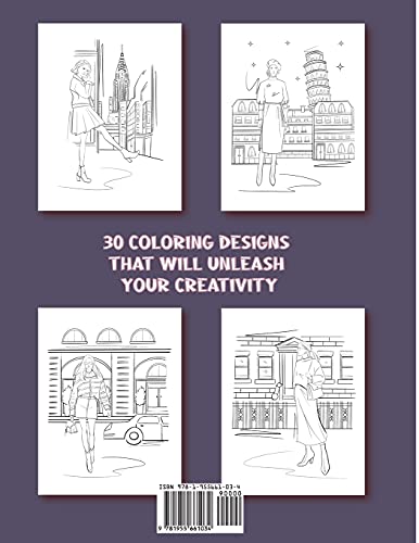 Street Style: A Beautiful Adult Coloring Book With Chic Fashion and Fresh Styles,Used