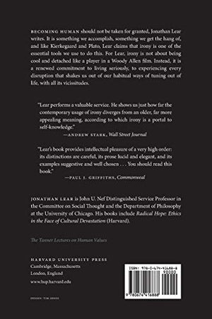 A Case for Irony (The Tanner Lectures on Human Values),Used