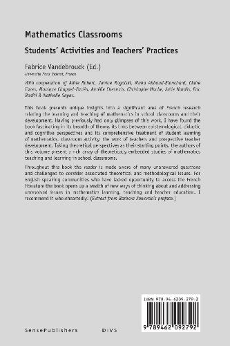 Mathematics Classrooms: Students' Activities and Teachers' Practices,Used