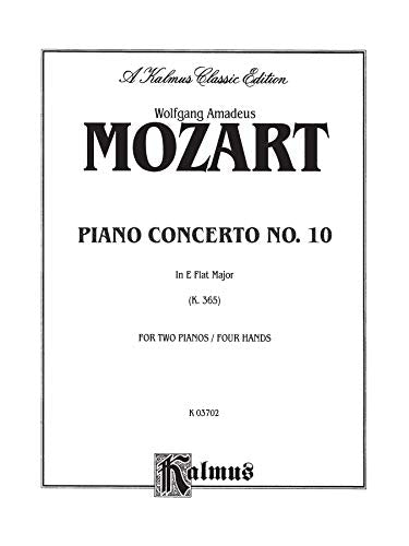 Piano Concerto No. 10 in Eflat Major for Two Pianos, K. 365 (Kalmus Edition),Used