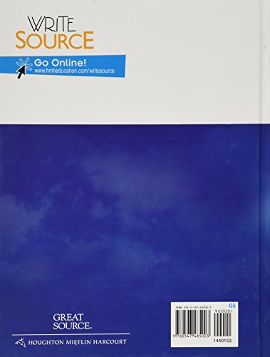 Write Source: Student Edition Hardcover Grade 5 2012,Used