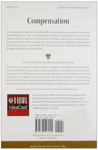 Harvard Business Review On Compensation,Used