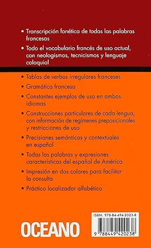 Ocano Compact Diccionario Espaol  Francs / Franais  Espagnol (Spanish and French Edition),Used