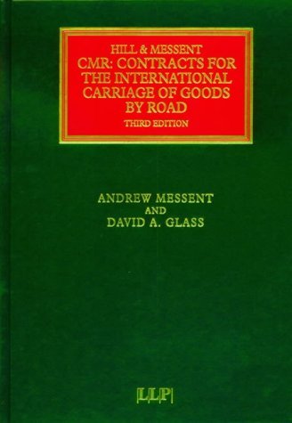 Cmr: Contracts For The International Carriage Of Goods By Road (Lloyd'S Shipping Law Library),Used