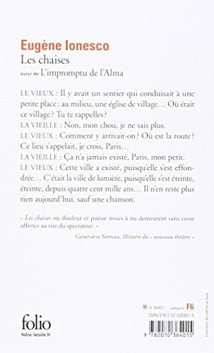 Chaises Impromptu de (Folio) (French Edition),Used
