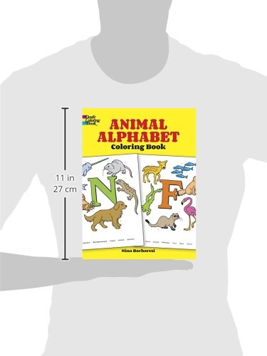 Animal Alphabet Coloring Book (Dover Alphabet Coloring Books),New