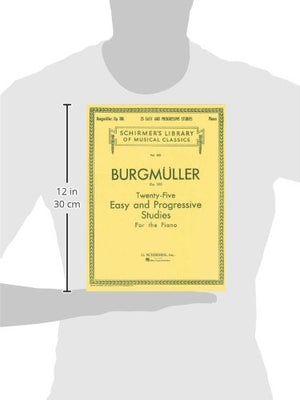 Burgm?ller  TwentyFive Easy and Progressive Studies, Op. 100  Piano Method for Intermediate Players  Schirmer Library of Music,New