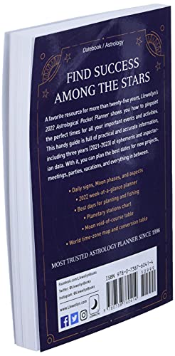 Llewellyn'S 2022 Astrological Pocket Planner: Daily Ephemeris & Aspectarian 20212023,New