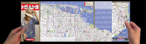 StreetSmart Miami Map by VanDam: Miami Beach & Gold Coast  Laminated pocket size City Street & Freeway Map to Miami and Dade Co,Used