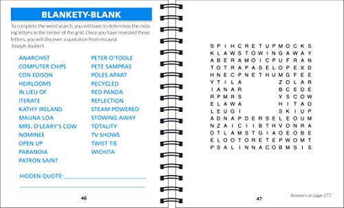 Brain Games  Word Search Large Print (Blue)