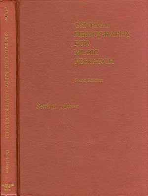 General Bibliography for Music Research (DETROIT STUDIES IN MUSIC BIBLIOGRAPHY),Used