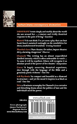 Sarah Kane: Complete Plays: Blasted; Phaedra's Love; Cleansed; Crave; 4.48 Psychosis; Skin (Contemporary Dramatists),Used