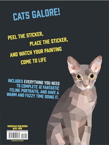 Paint by Sticker: Cats: Create 12 Stunning Images One Sticker at a Time!,Used