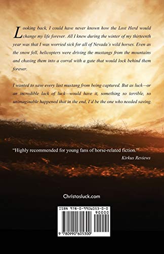 Christa's Luck: The story of a girl, her horse, and the last wild mustangs,Used