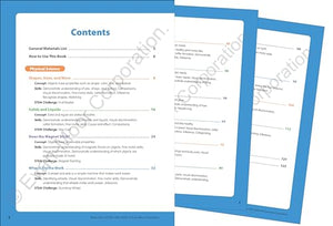 Evanmoor Smart Start Stem Workbook, Kindergarten, Science, Technology, Engineering, Math, Hands On Activities, Problem Solving,