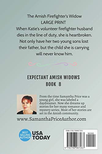 The Amish Firefighter's Widow LARGE PRINT: Amish Romance,Used