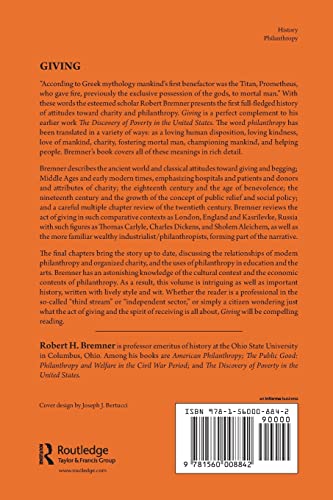 Giving: Charity and Philanthropy in History,New